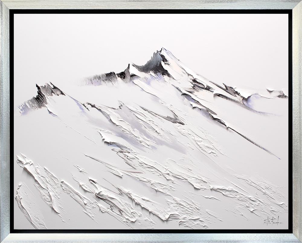 windcarved ridges framed original by artist bozhena fuchs