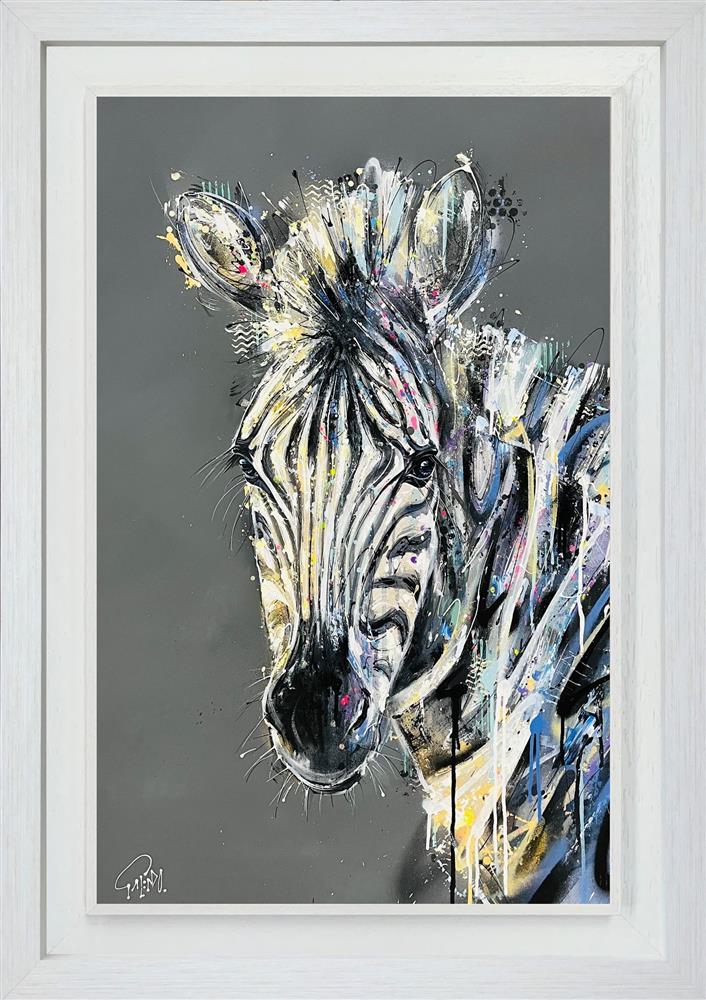zoe framed original by artist joe galindo