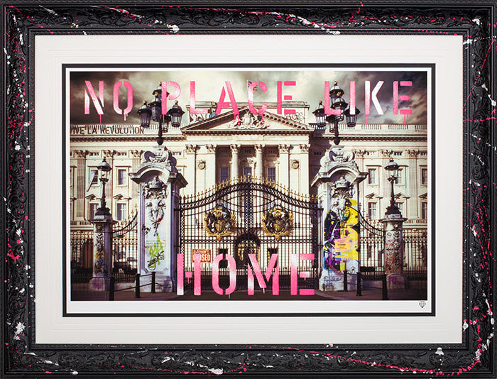 Buckingham palace studio stencil collection framed print variation 1 by artist jj adams