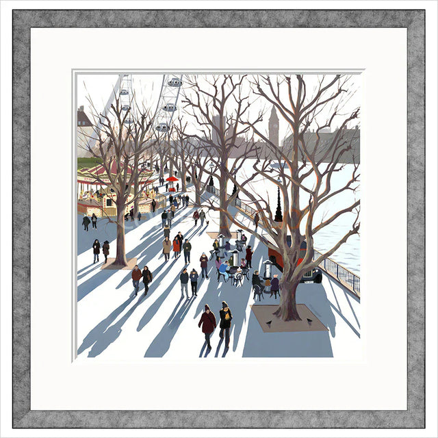 cafe society framed print by artist jo quigley