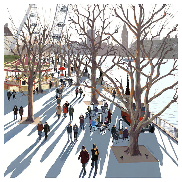 cafe society mounted print by artist jo quigley