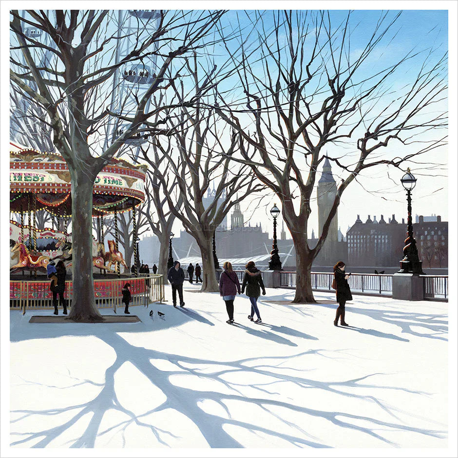 carousel mounted print by artist jo quigley