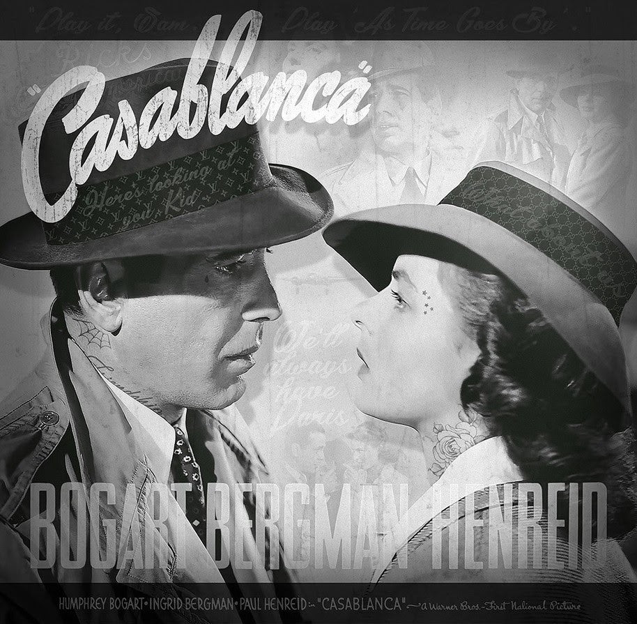 casablanca black and white print by artist jj adams