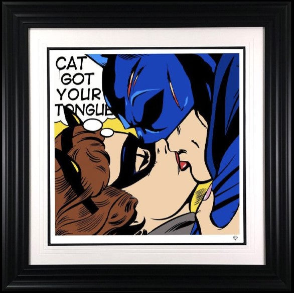 cat got your tongue framed print by artist jj adams