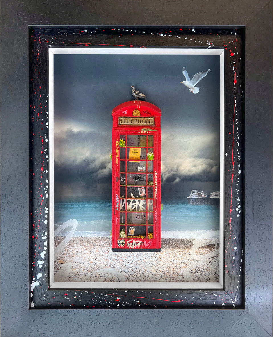 collect call brighton beach wall sculpture framed by artist jj adams
