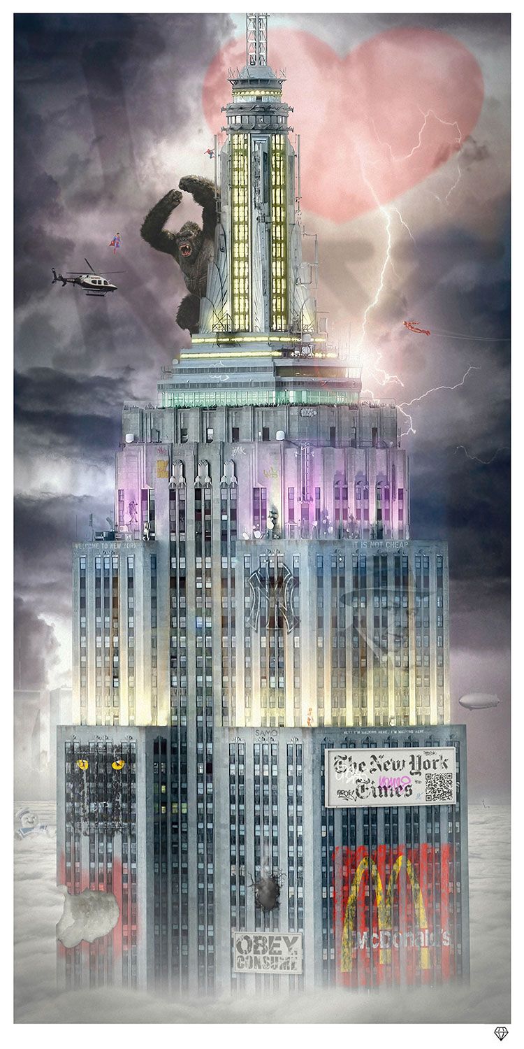 concrete jungle print by artist jj adams