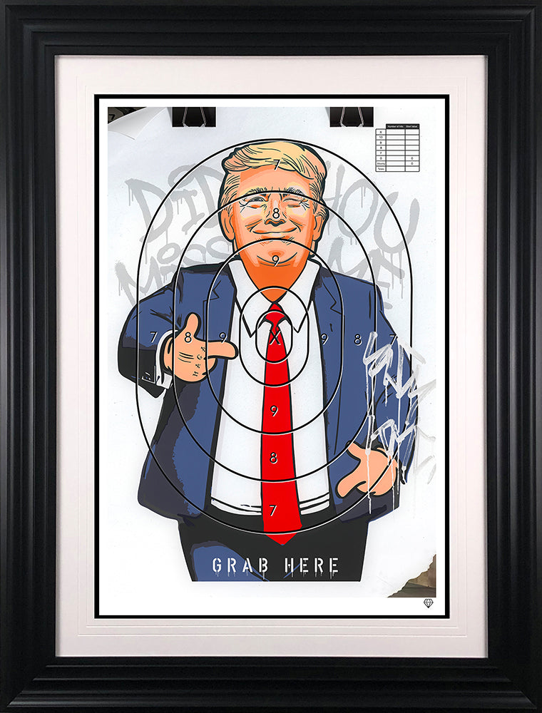 did you miss me print framed in black by artist jj adams