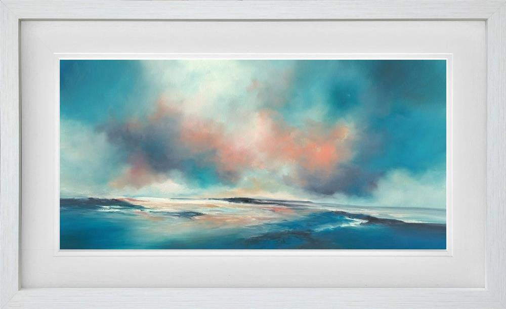 enchanting embrace framed print by artist alison johnson