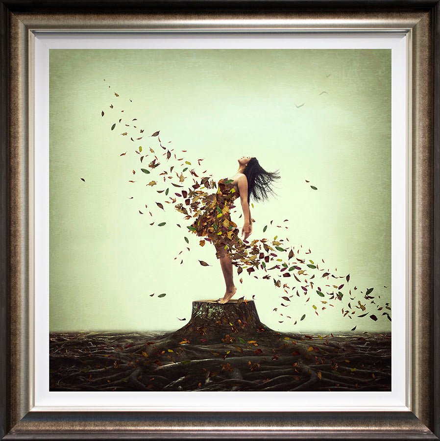 everlsting roots deluxe framed print by artist michelle mackie