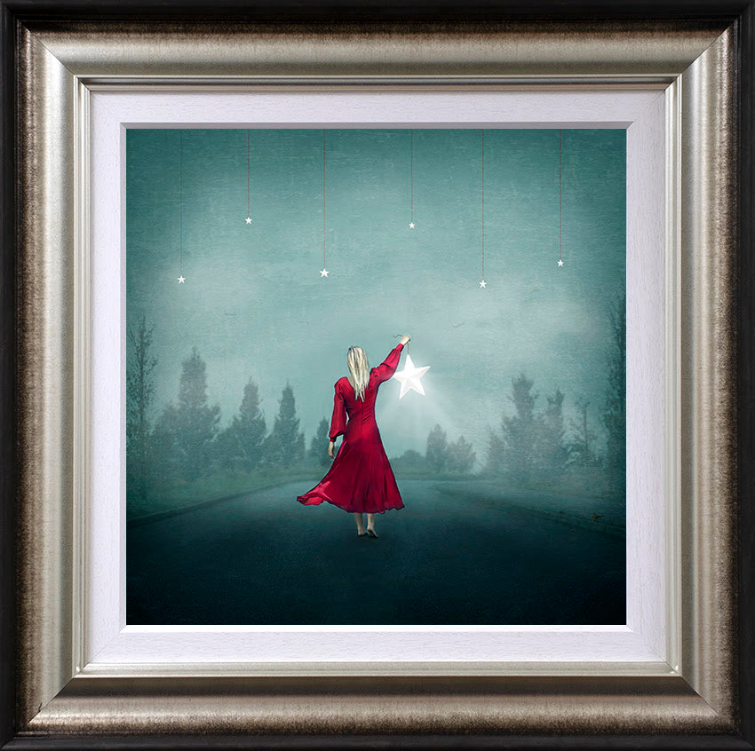 fallen star framed print by artist michelle mackie