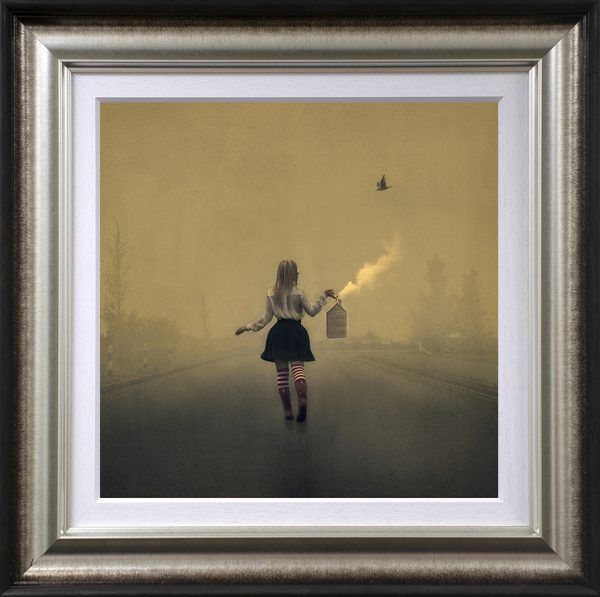 finding her way home framed print by artist michelle mackie