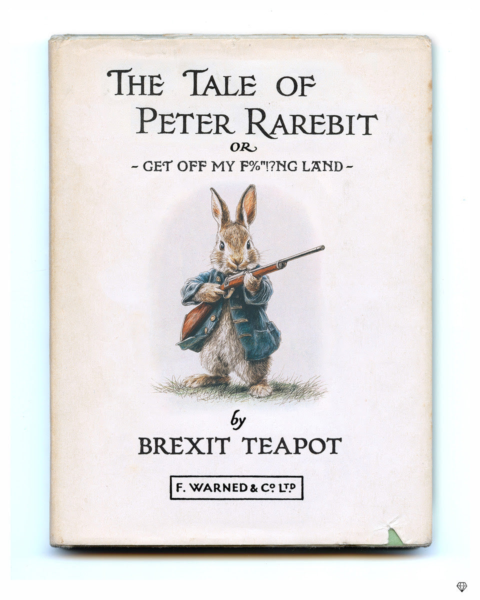 get off my land mounted print by artist jj adams