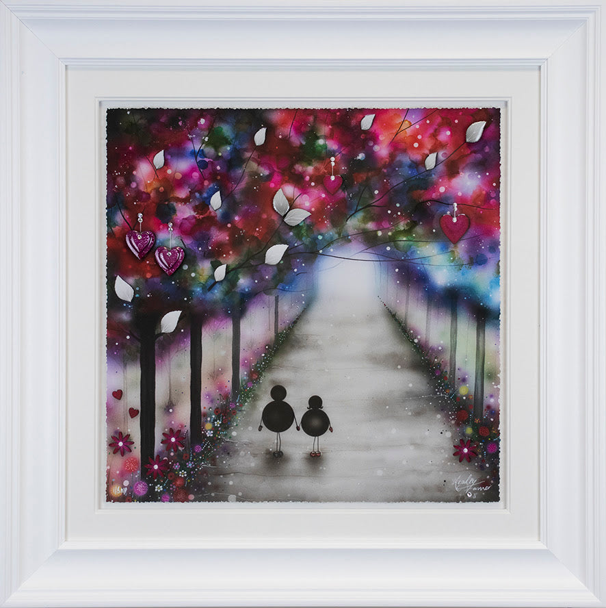 hand in hand framed print by artist kealey farmer