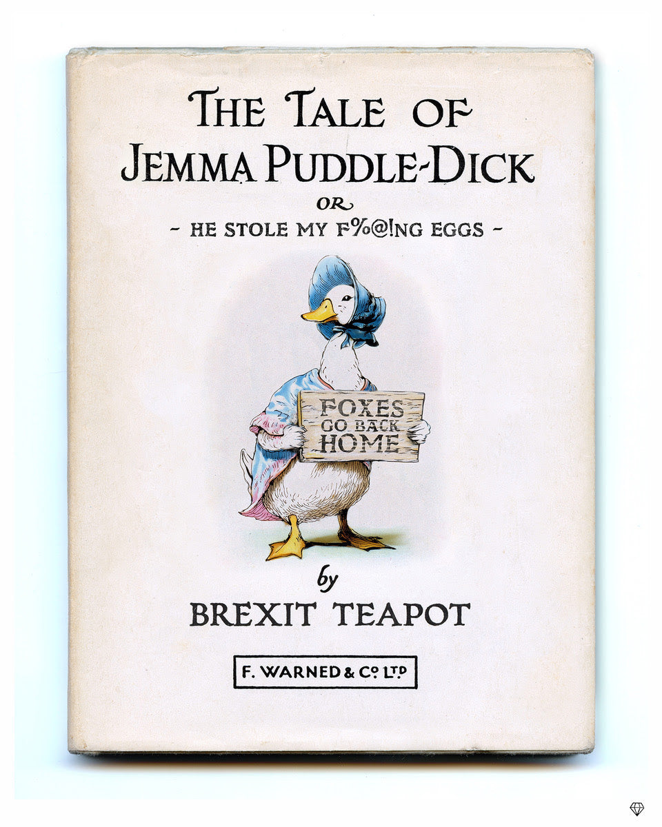 he stole my eggs mounted print by artist jj adams