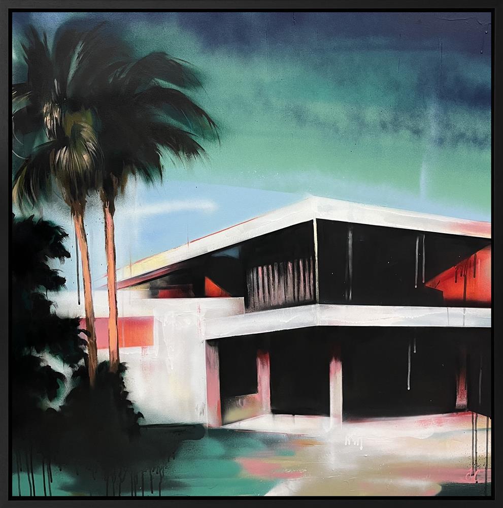 hidden lines original framed by artist joss clapson