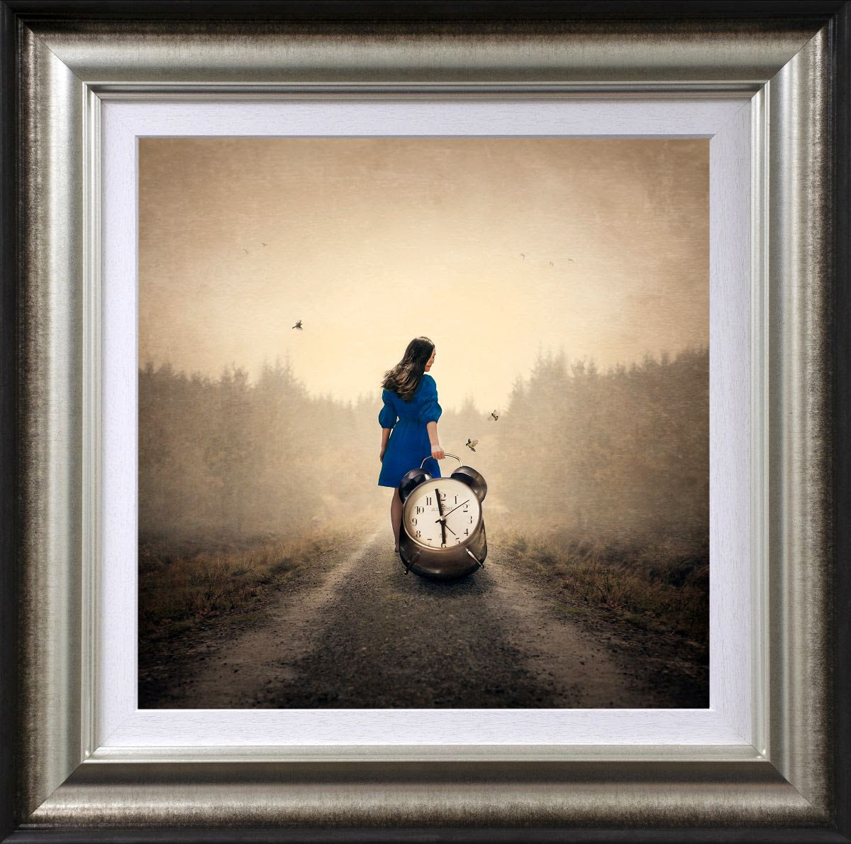 holding onto every minute framed print by artist michelle mackie