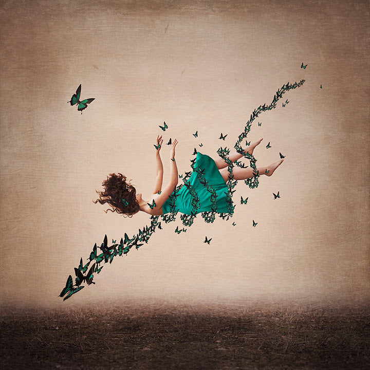 if i fall print by artist michelle mackie