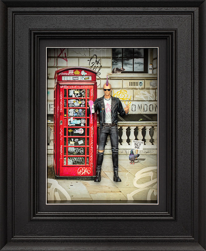 its not cheap the london punk wall sculpture framed by artist JJ adams
