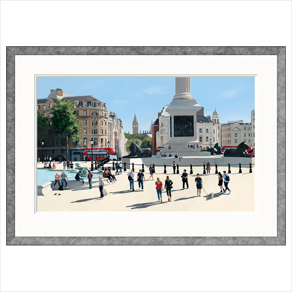 late summer trafalgar square ii framed print by artist jo quigley