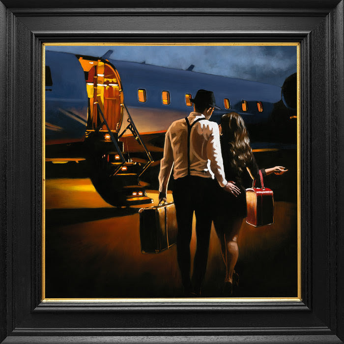 lets elope collectors edition framed print by artist richard blunt