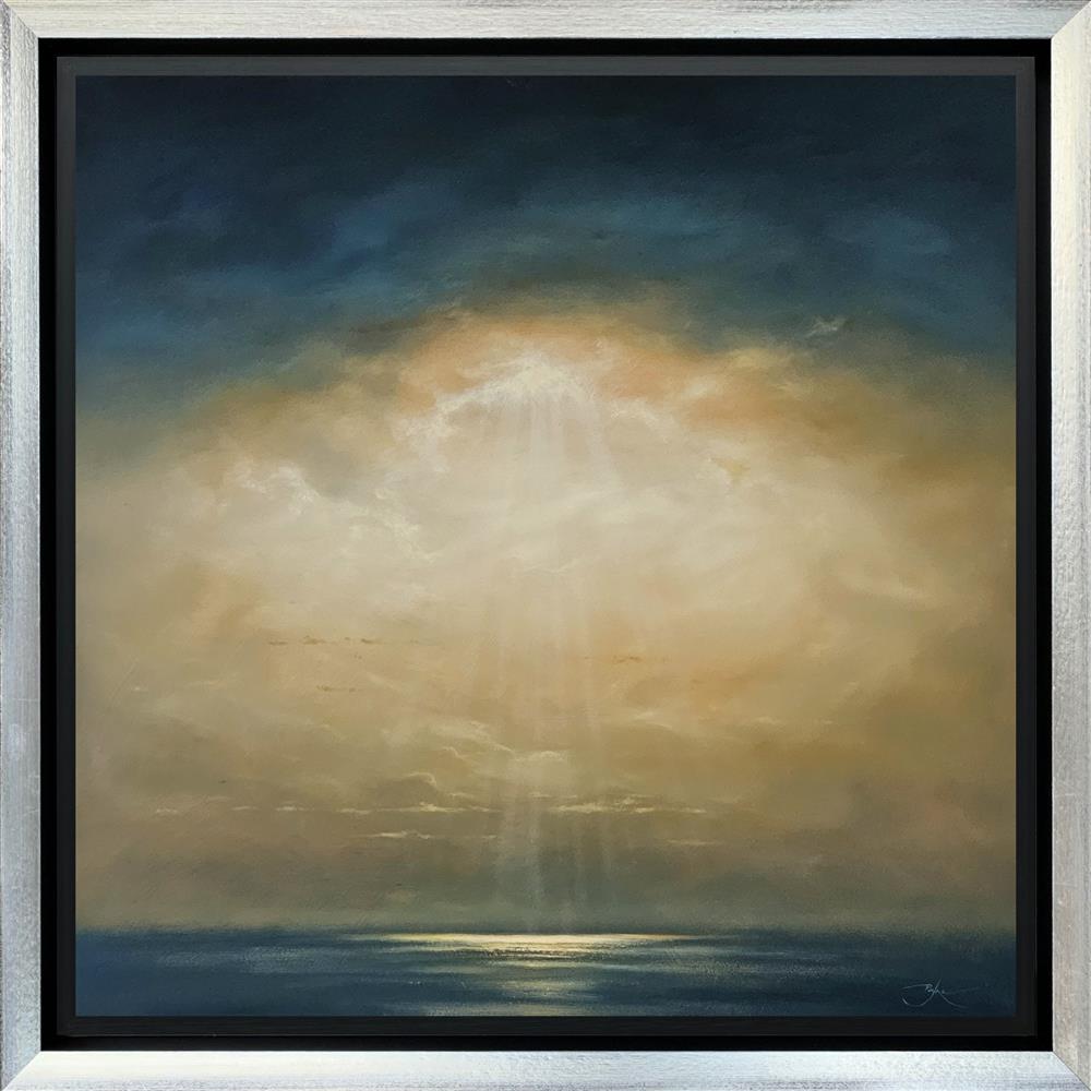 lined with gold framed orignal by artist ben payne