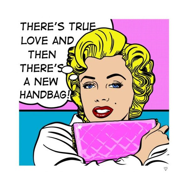 marilyn handbag pop print by artist jj adams