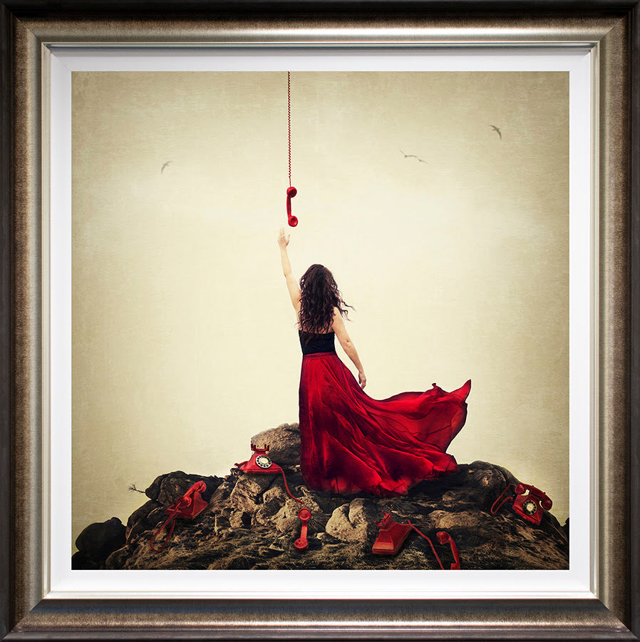 message from above deluxe framed print by artist michelle mackie