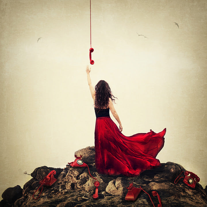 message from above print by artist michelle mackie