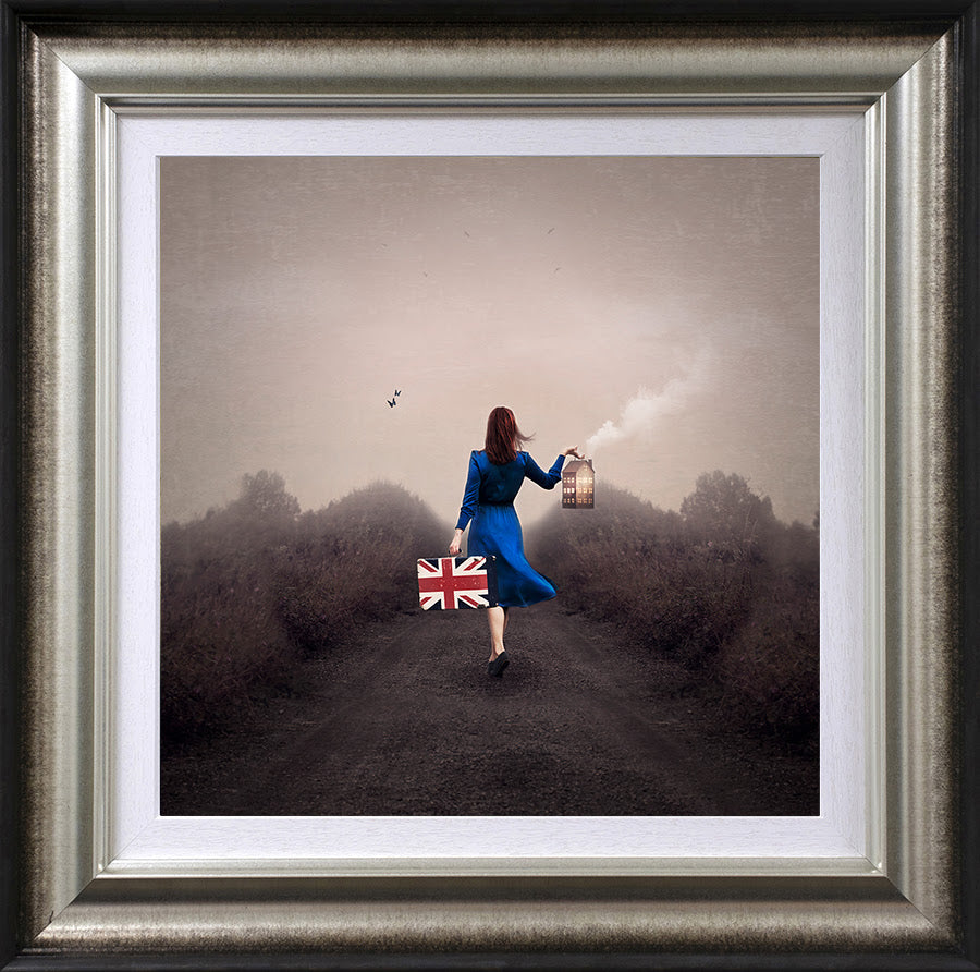 moving on again framed print by artist michelle mackie
