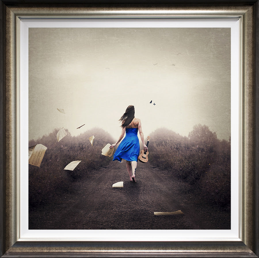 music in her soul deuxe framed print by artist michelle mackie