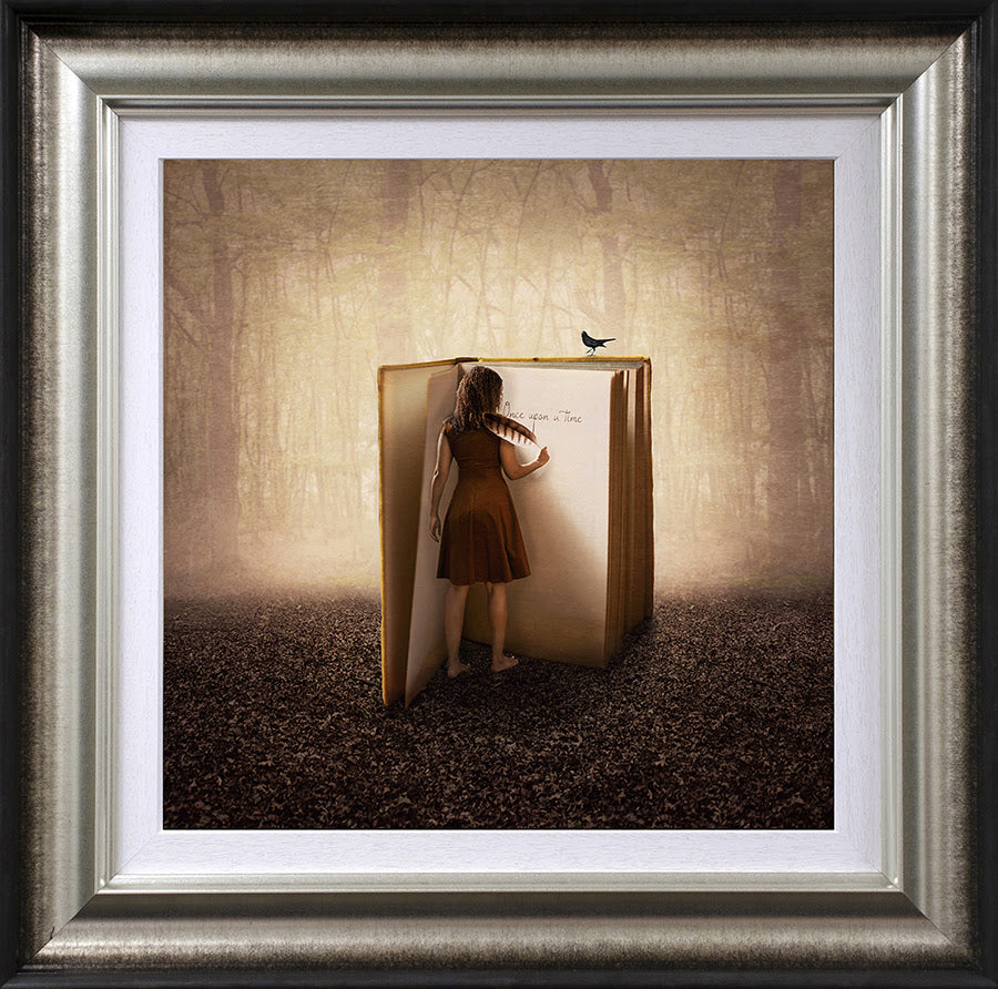 once upon a time framed print by artist michelle mackie