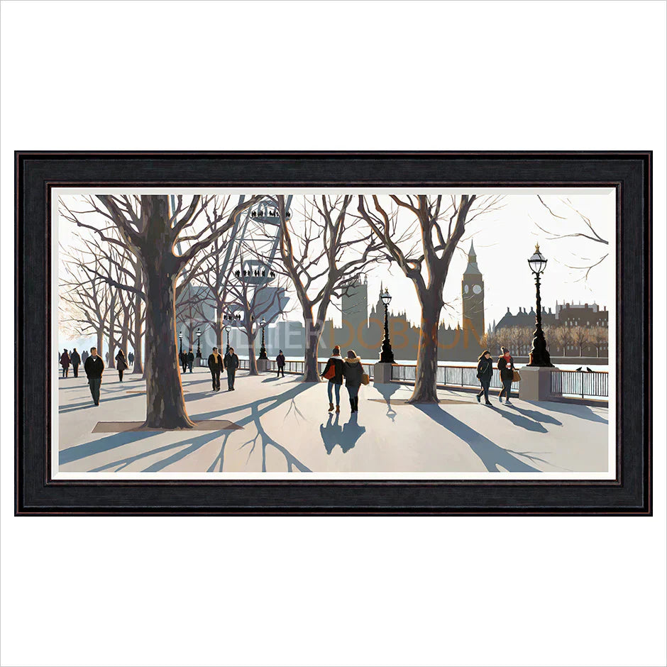 parliament sunset framed print by artist jo quigley