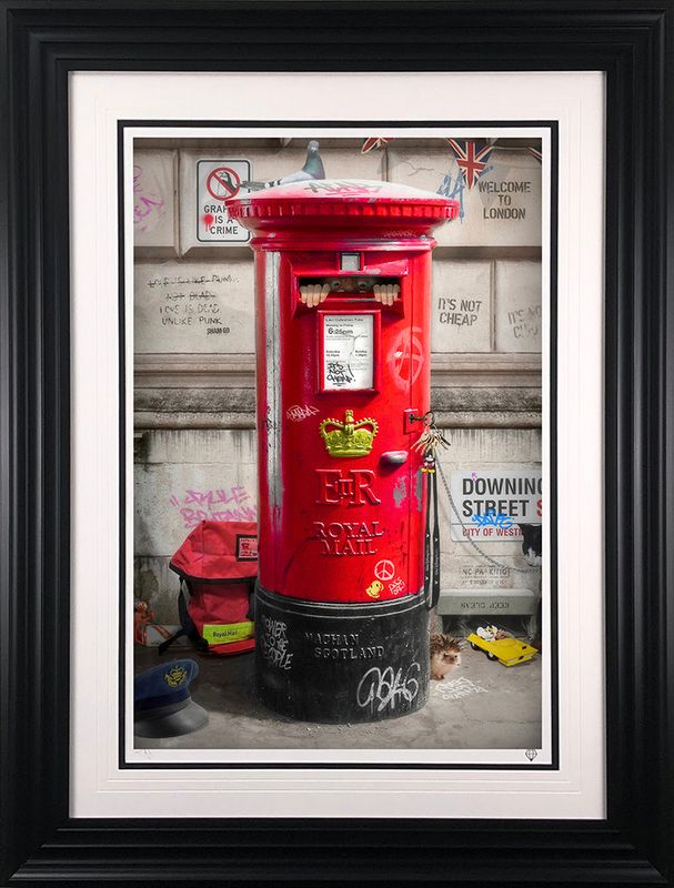 postman patrick framed print by artist jj adams