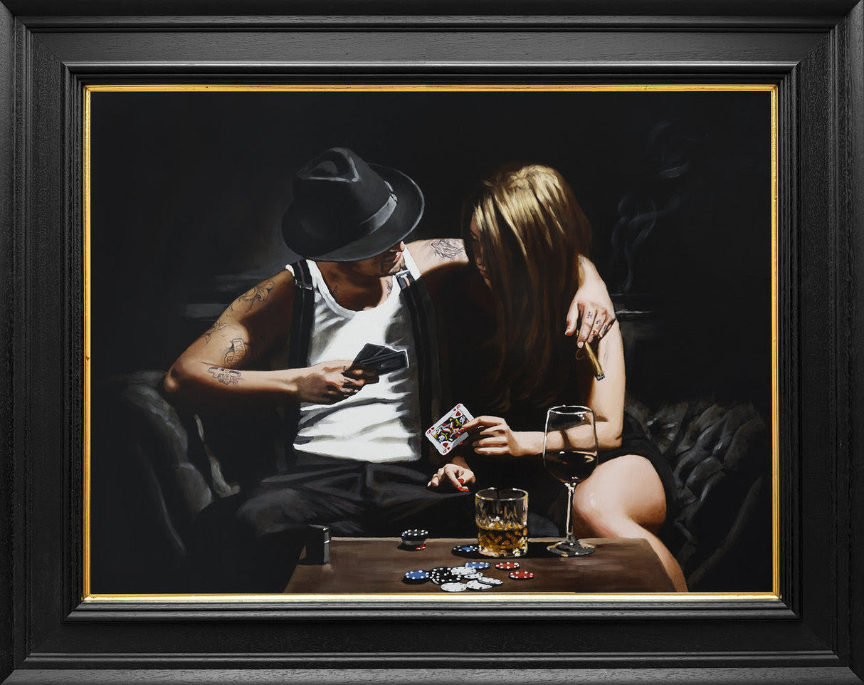 queen of hearts collectors edition framed print by artist richard blunt