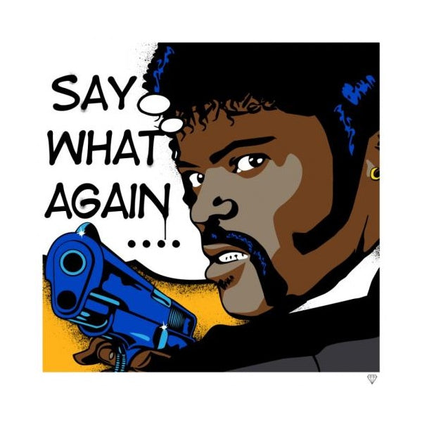 say what again print by artist jj adams