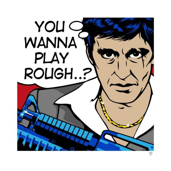 sacrface print by artist jj adams