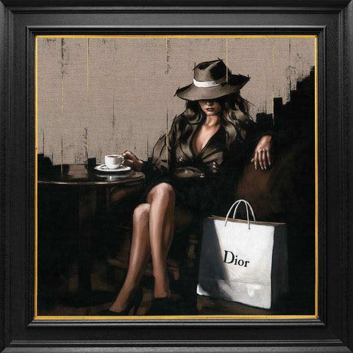simple pleasures framed print by artist richard blunt