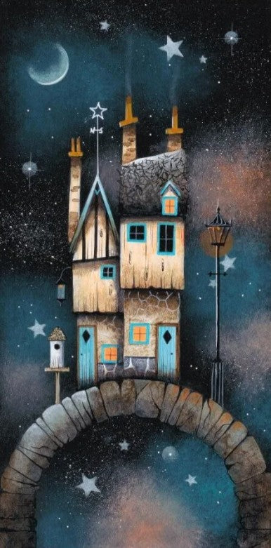 star cottage mounted print by artist gary walton
