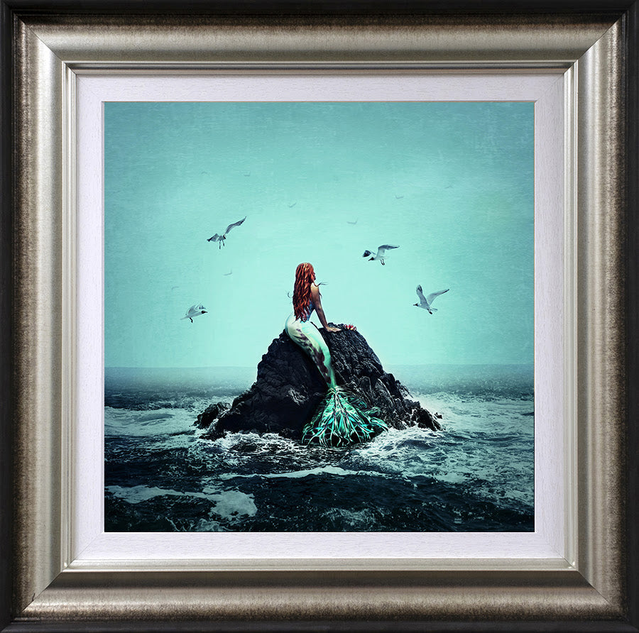 staying above water framed print by artist michelle mackie