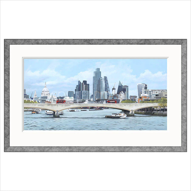 the city framed print by artist jo quigley