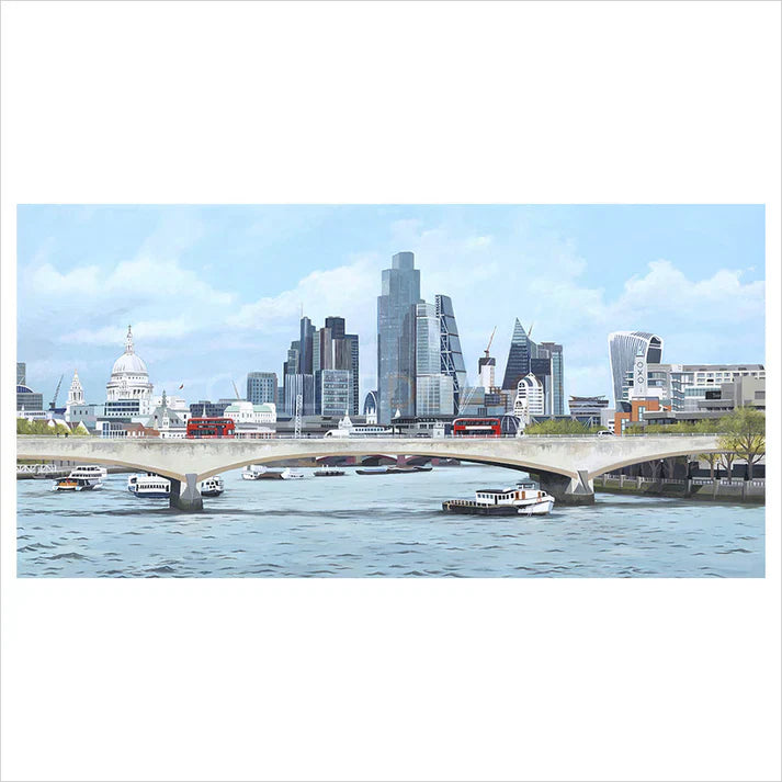the city mounted print by artist jo quigley