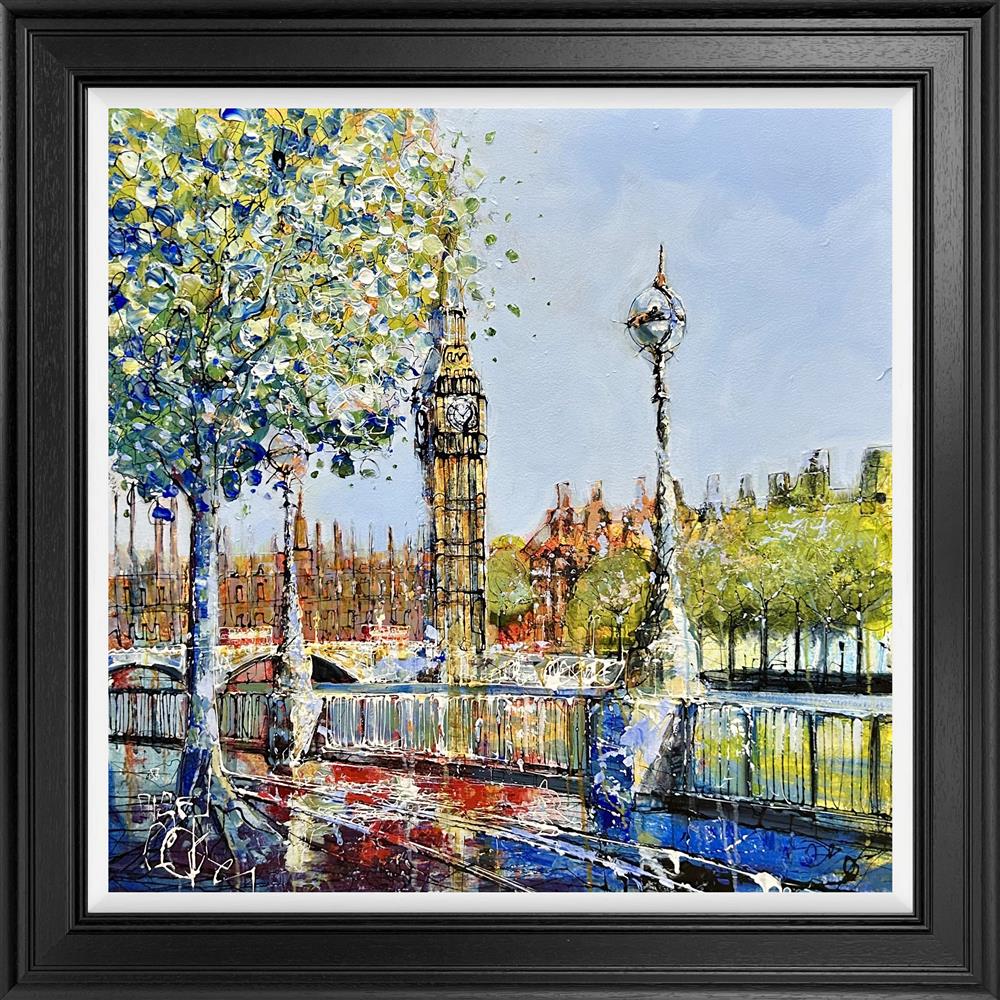 the city of london original framed by artist nigel cooke