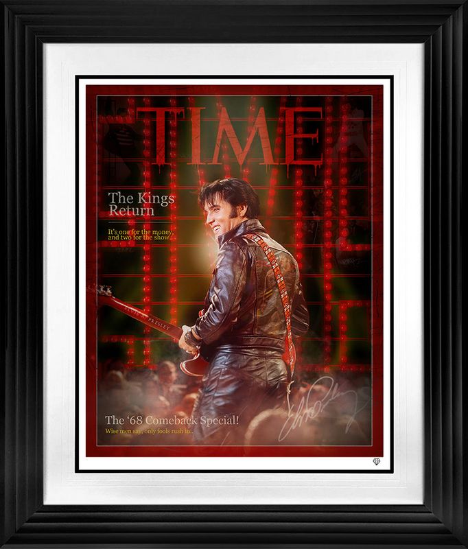 the kings return print framed in black by artist jj adams