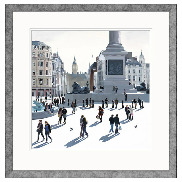 trafalgar square framed print by artist jo quigley