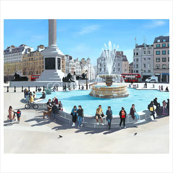 trafalgar square ii mounted print by artist jo quigley