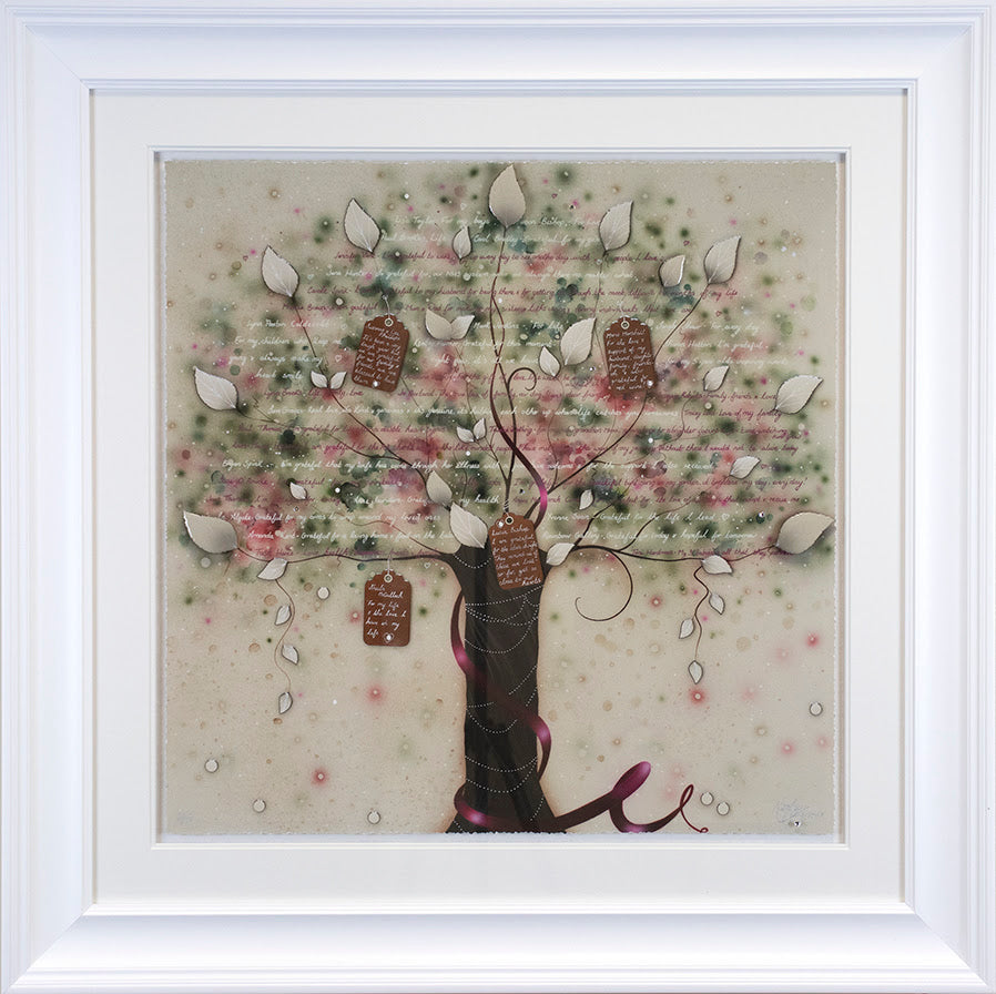 tree of gratitude framed print by artist kealey farmer