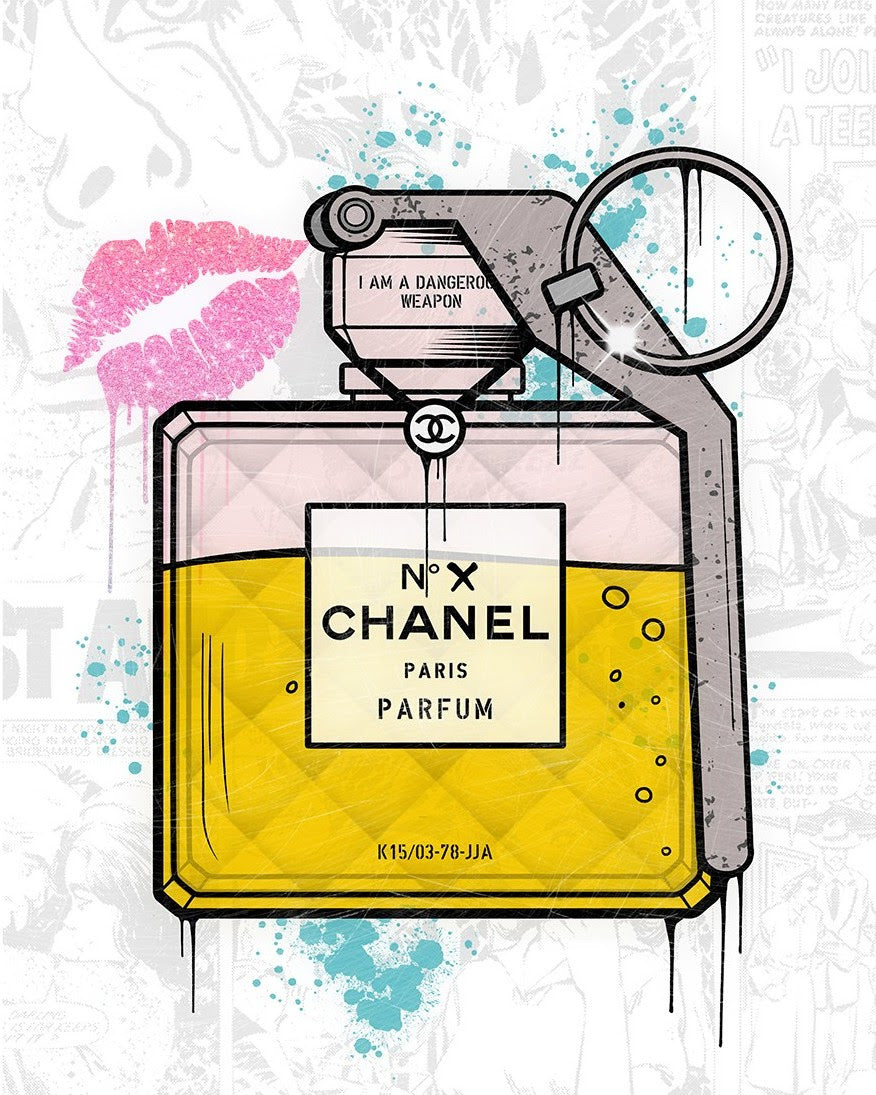 weapon print by artist jj adams