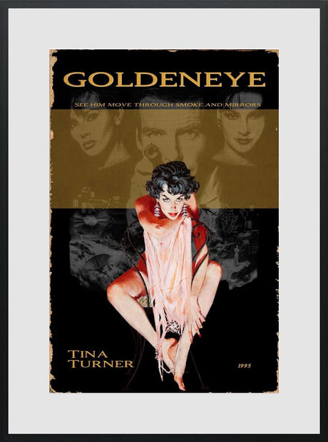 1995 goldeneye framed print by artist linda charles