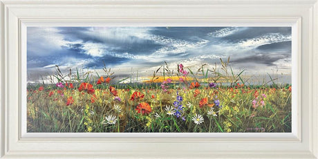 a memory in bloom framed original by artist kimberley harris