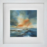 the journey begins miniature framed print by artist alison johnson